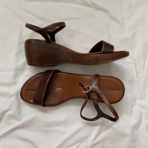 Cole Haan Vintage Ankle Strap Wedge
